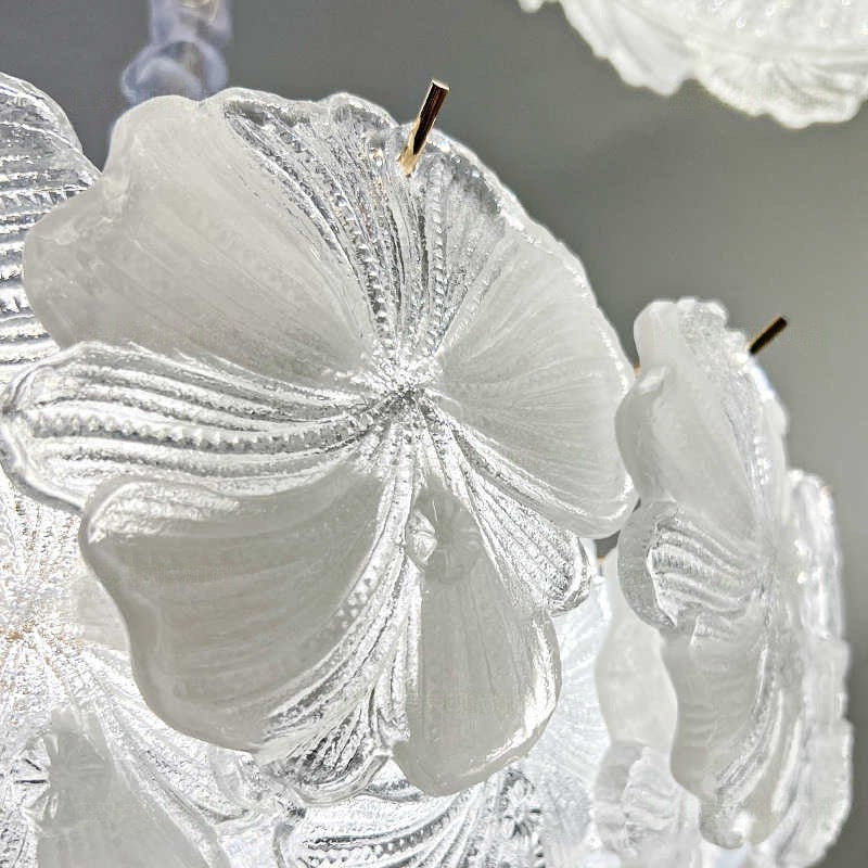 Florelle Glass Petal Chandelier