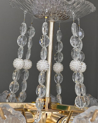 Florelle Glass Petal Chandelier