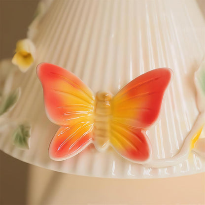 Florynna Butterfly Ceramic Wall Lamp