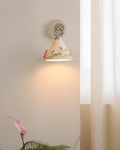 Florynna Butterfly Ceramic Wall Lamp