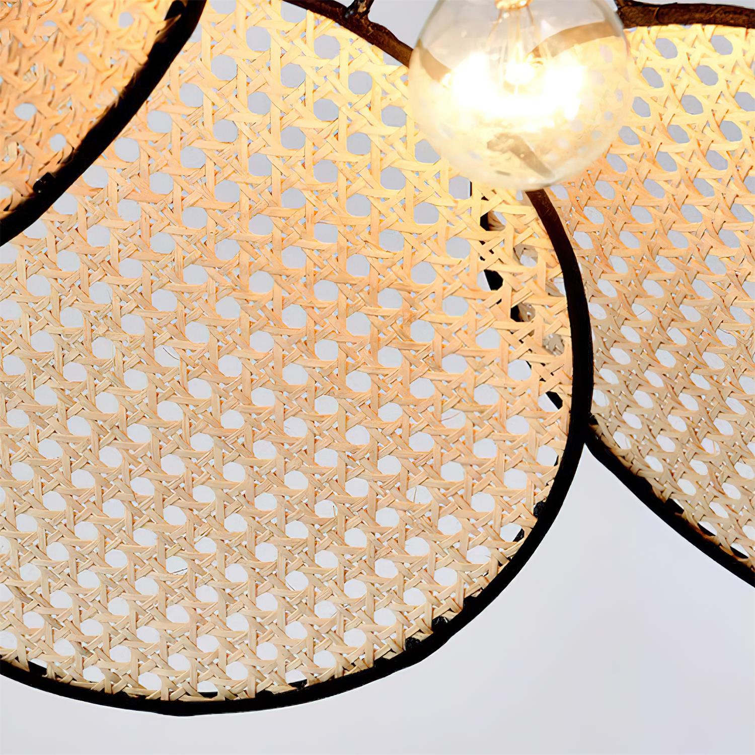 Rattan Flower Pendant Light - Loonglight