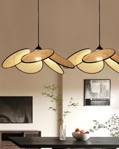 Rattan Flower Pendant Light - Loonglight