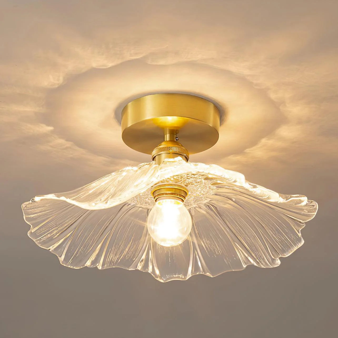 Flower Glass Ceiling Light - Loonglight