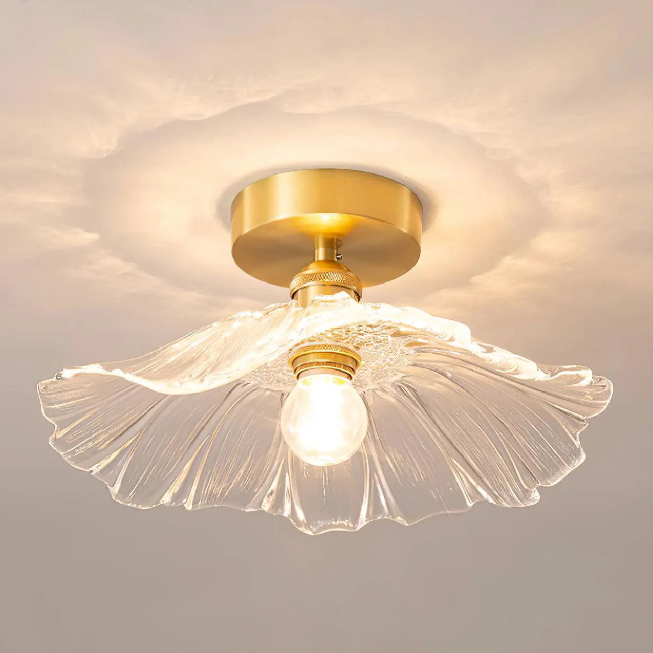 Flower Glass Ceiling Light - Loonglight