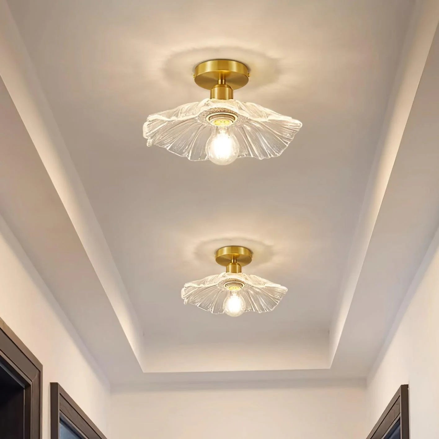 Flower Glass Ceiling Light - Loonglight