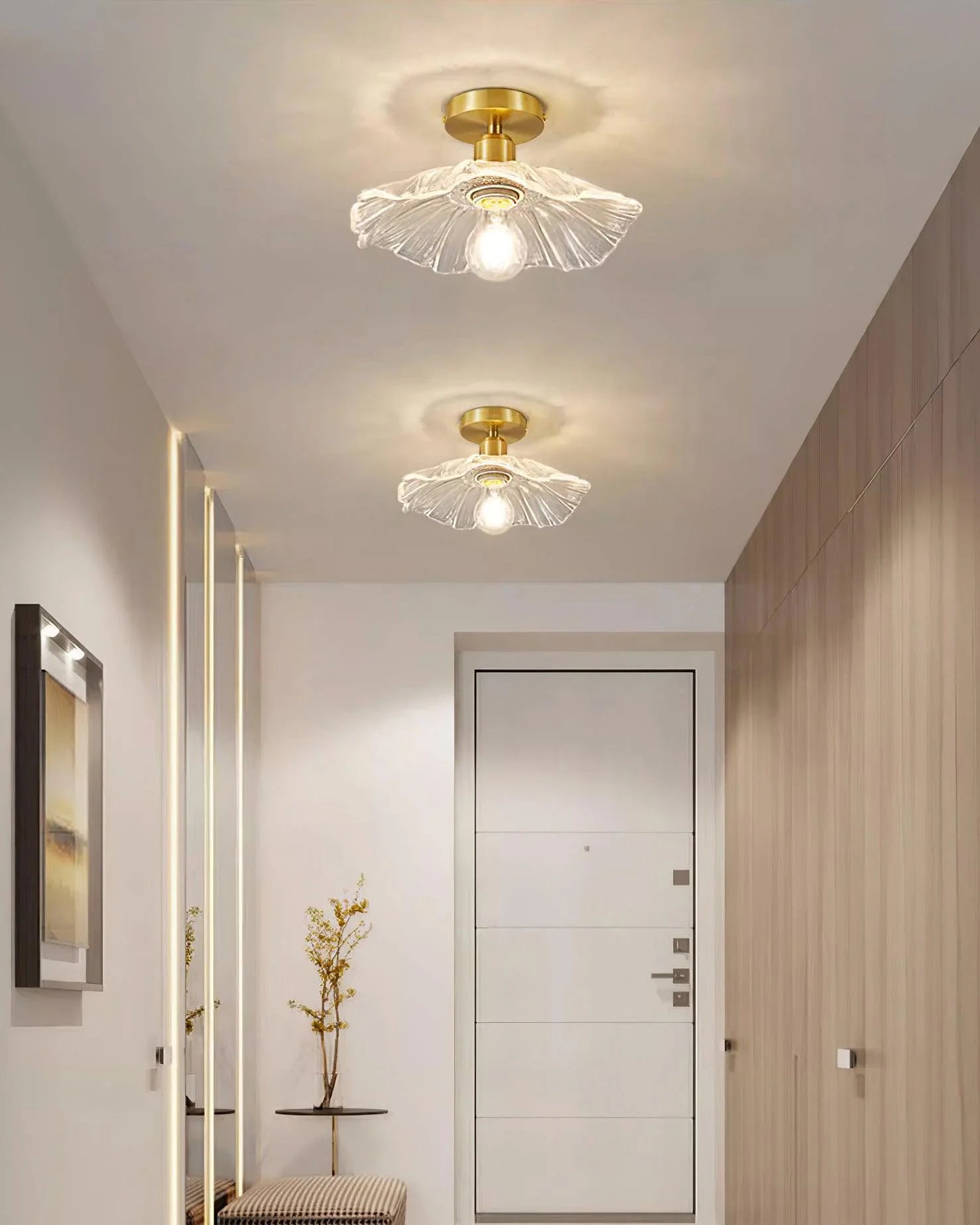 Flower Glass Ceiling Light - Loonglight