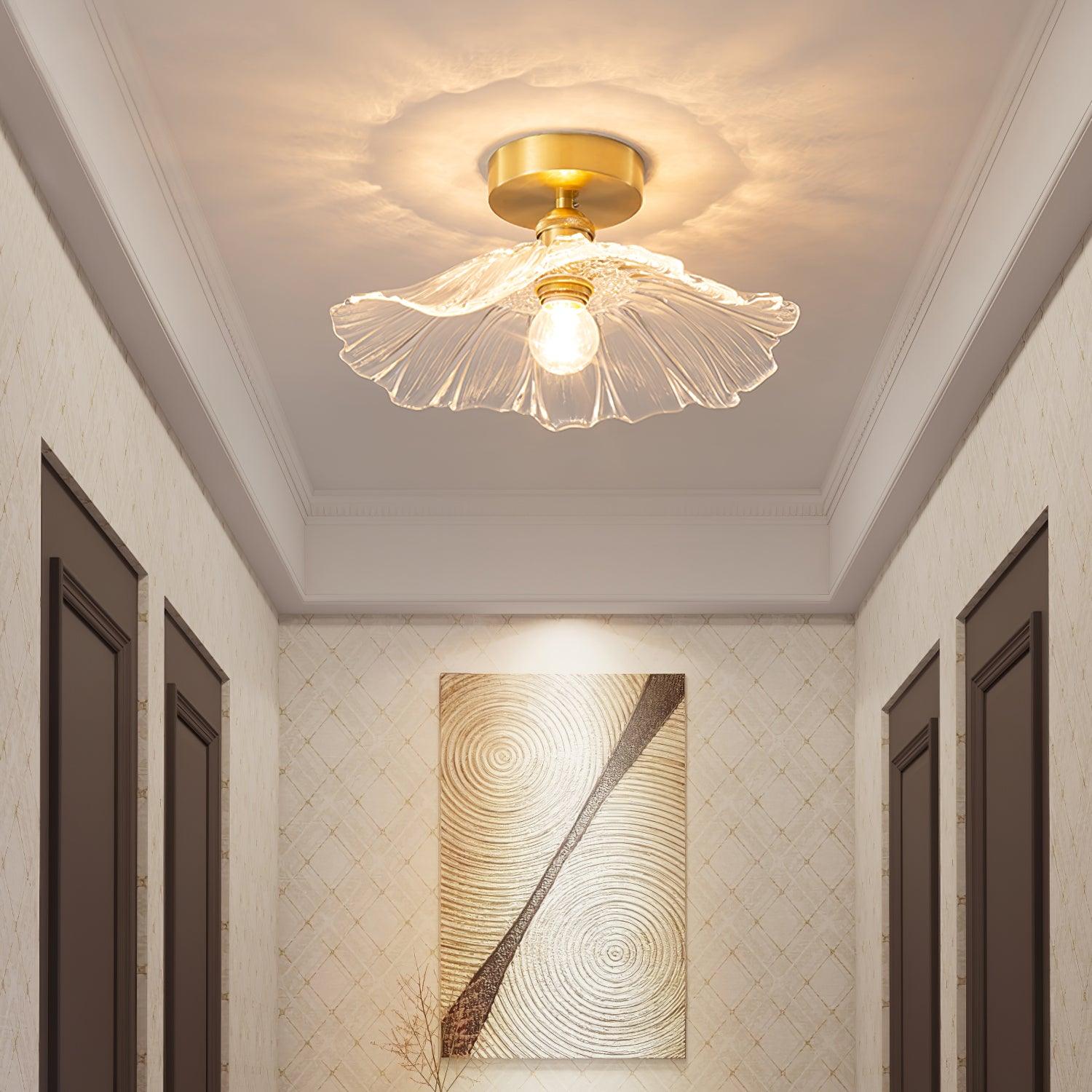 Flower Glass Ceiling Light - Loonglight