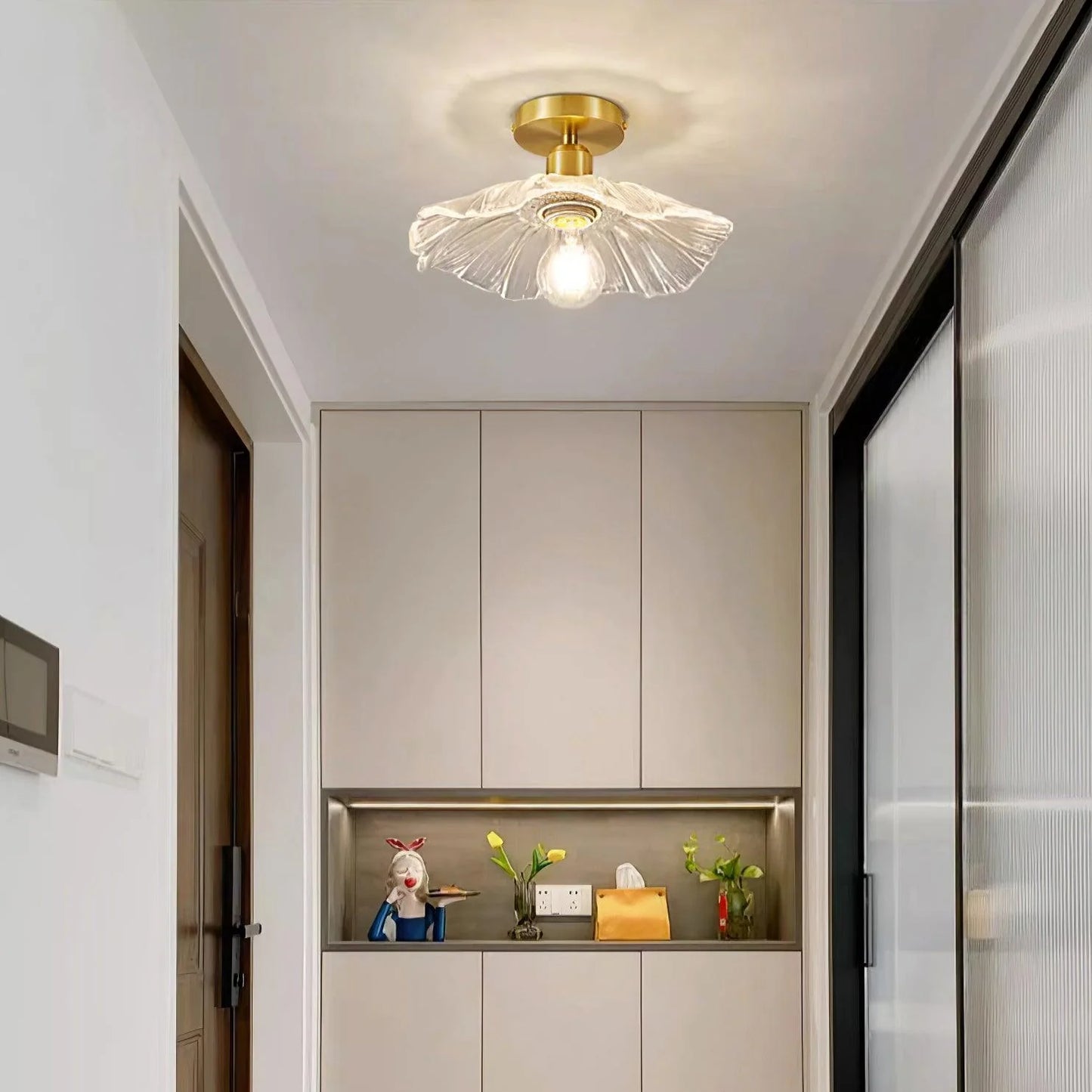 Flower Glass Ceiling Light - Loonglight