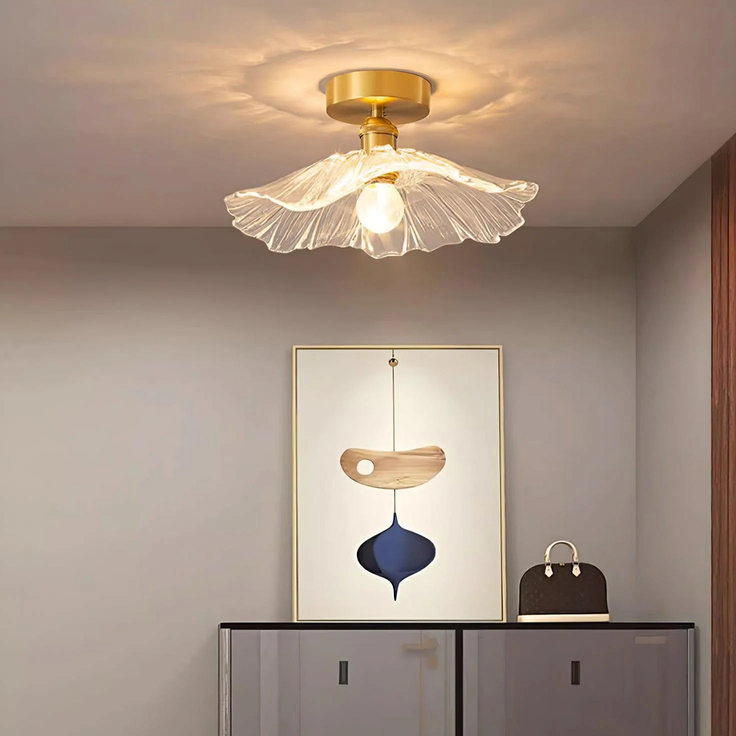 Flower Glass Ceiling Light - Loonglight