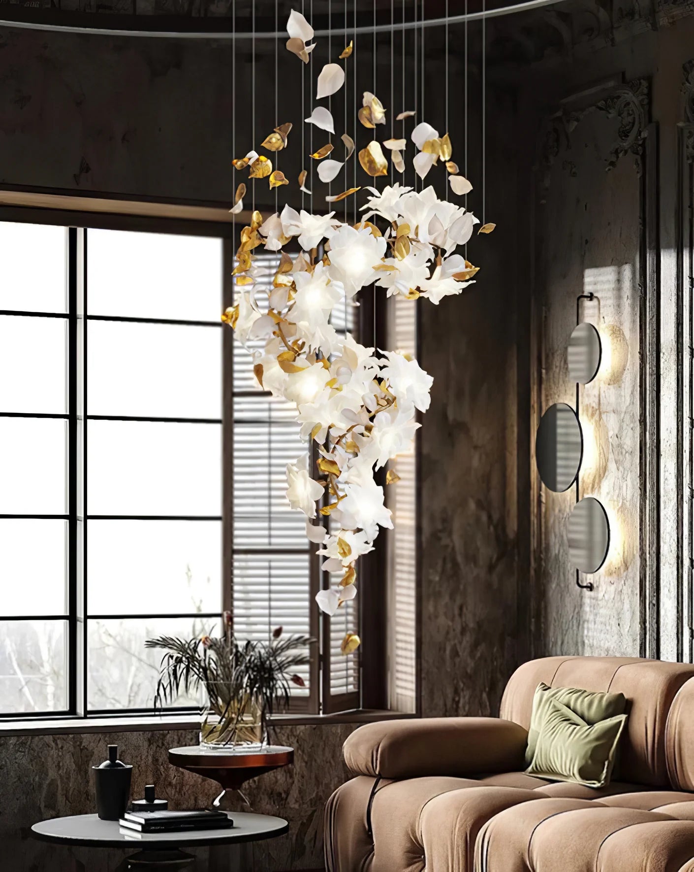 Fluttering Flowers Chandelier