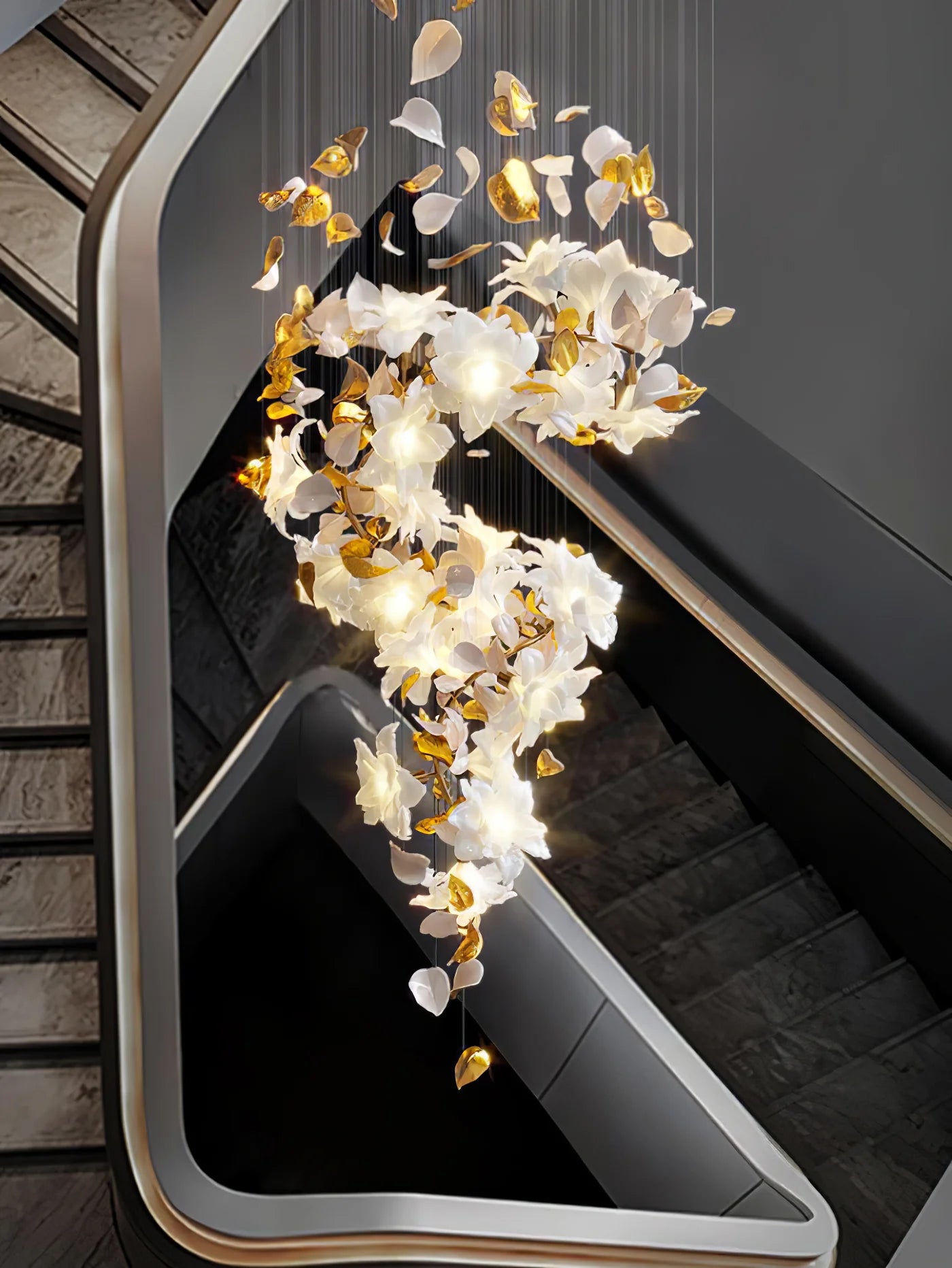 Fluttering Flowers Chandelier