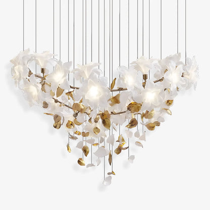 Fluttering Flowers Chandelier - Loonglight