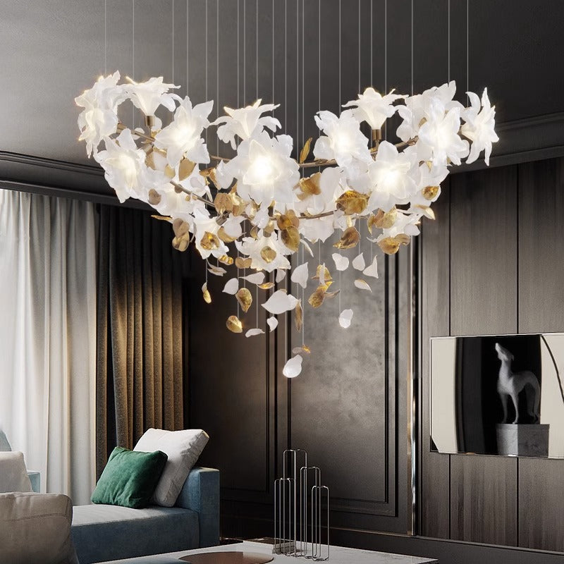 Fluttering Flowers Chandelier - Loonglight