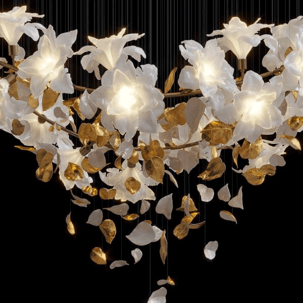Fluttering Flowers Chandelier - Loonglight