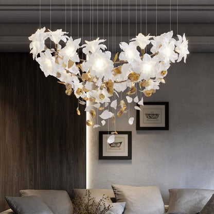 Fluttering Flowers Chandelier - Loonglight