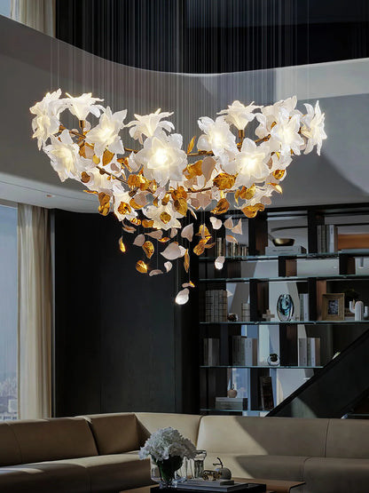 Fluttering Flowers Chandelier - Loonglight