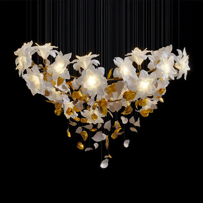 Fluttering Flowers Chandelier - Loonglight