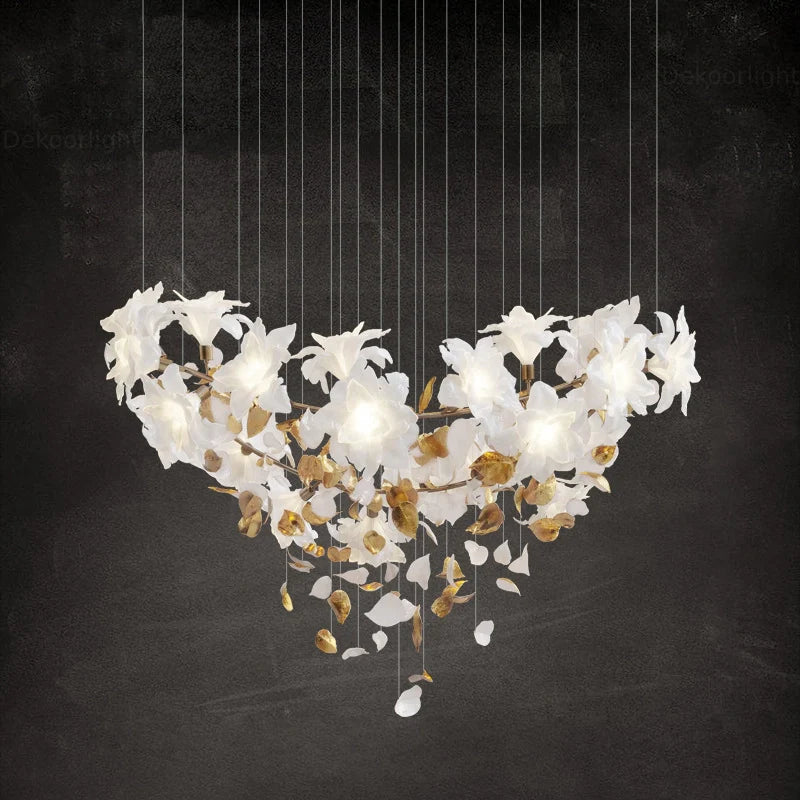 Fluttering Flowers Chandelier - Loonglight