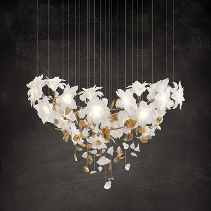 Fluttering Flowers Chandelier - Loonglight