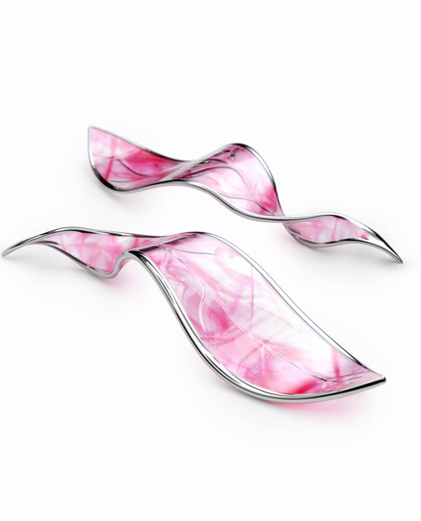 Fluttering Glass Leaf Chandelier - Loonglight