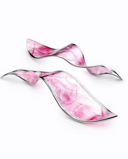 Fluttering Glass Leaf Chandelier - Loonglight