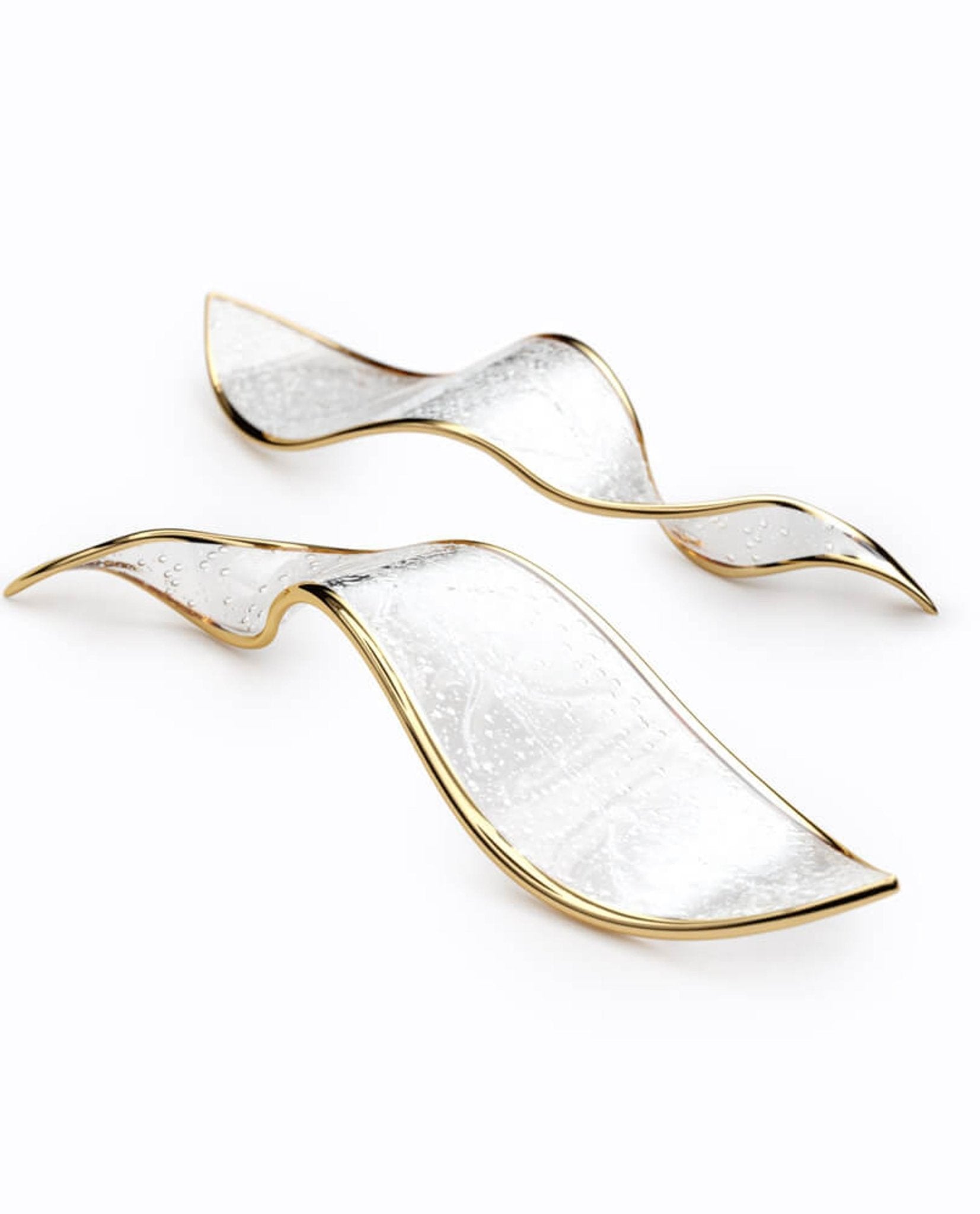 Fluttering Glass Leaf Chandelier - Loonglight