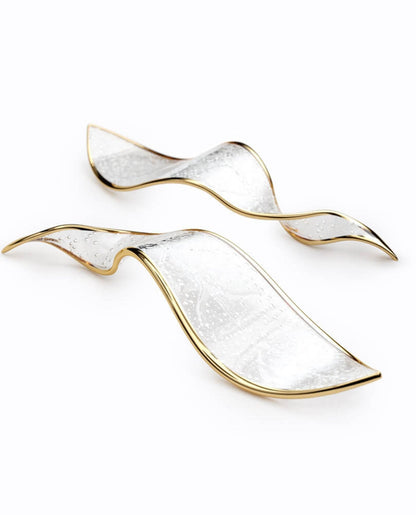 Fluttering Glass Leaf Chandelier - Loonglight