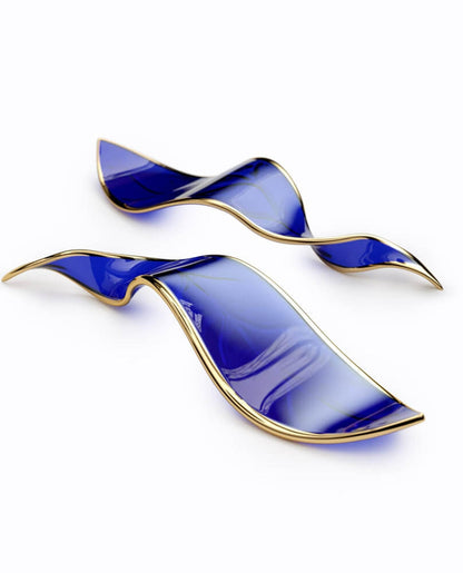 Fluttering Glass Leaf Chandelier - Loonglight