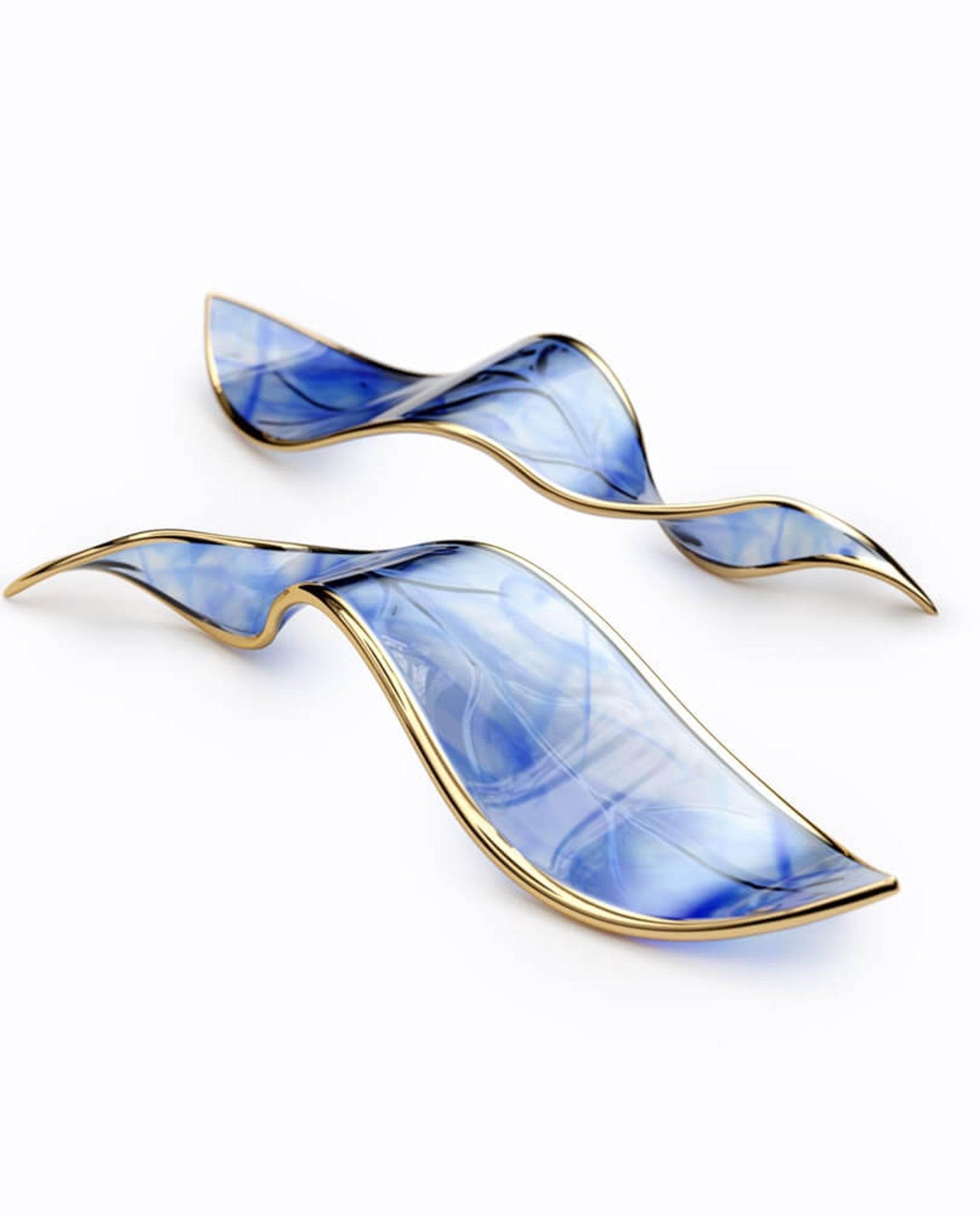 Fluttering Glass Leaf Chandelier - Loonglight