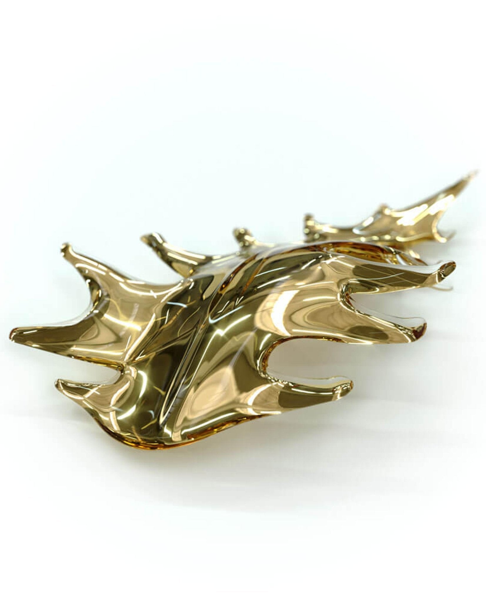 Luxury Cascading Glass Leaf Chandelier - Loonglight