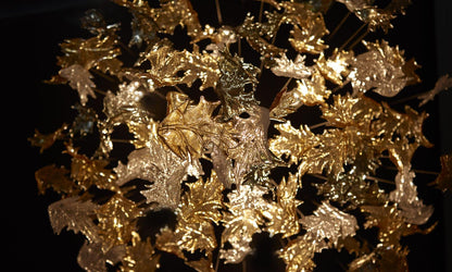 Luxury Cascading Glass Leaf Chandelier - Loonglight