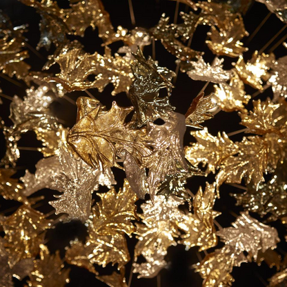 Luxury Cascading Glass Leaf Chandelier - Loonglight