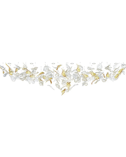Luxury Cascading Glass Leaf Chandelier - Loonglight