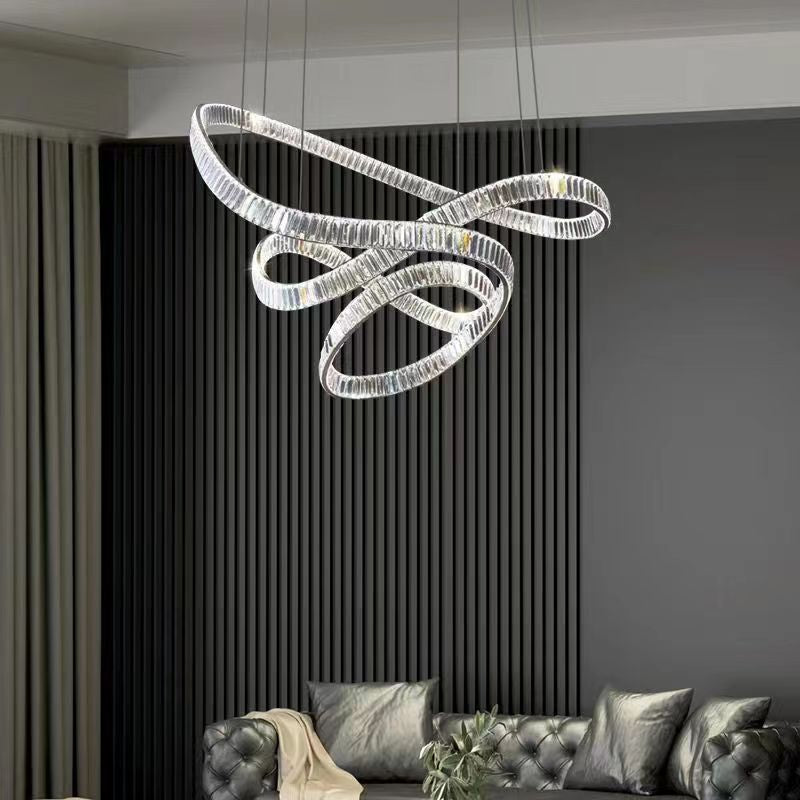 Flying Ribbon Crystal Chandelier - Loonglight