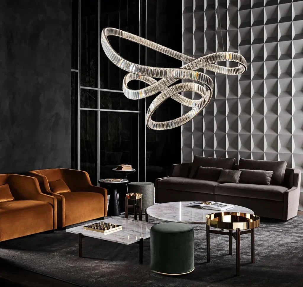 Flying Ribbon Crystal Chandelier - Loonglight