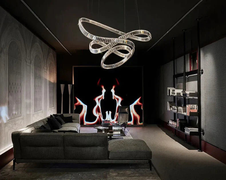 Flying Ribbon Crystal Chandelier - Loonglight