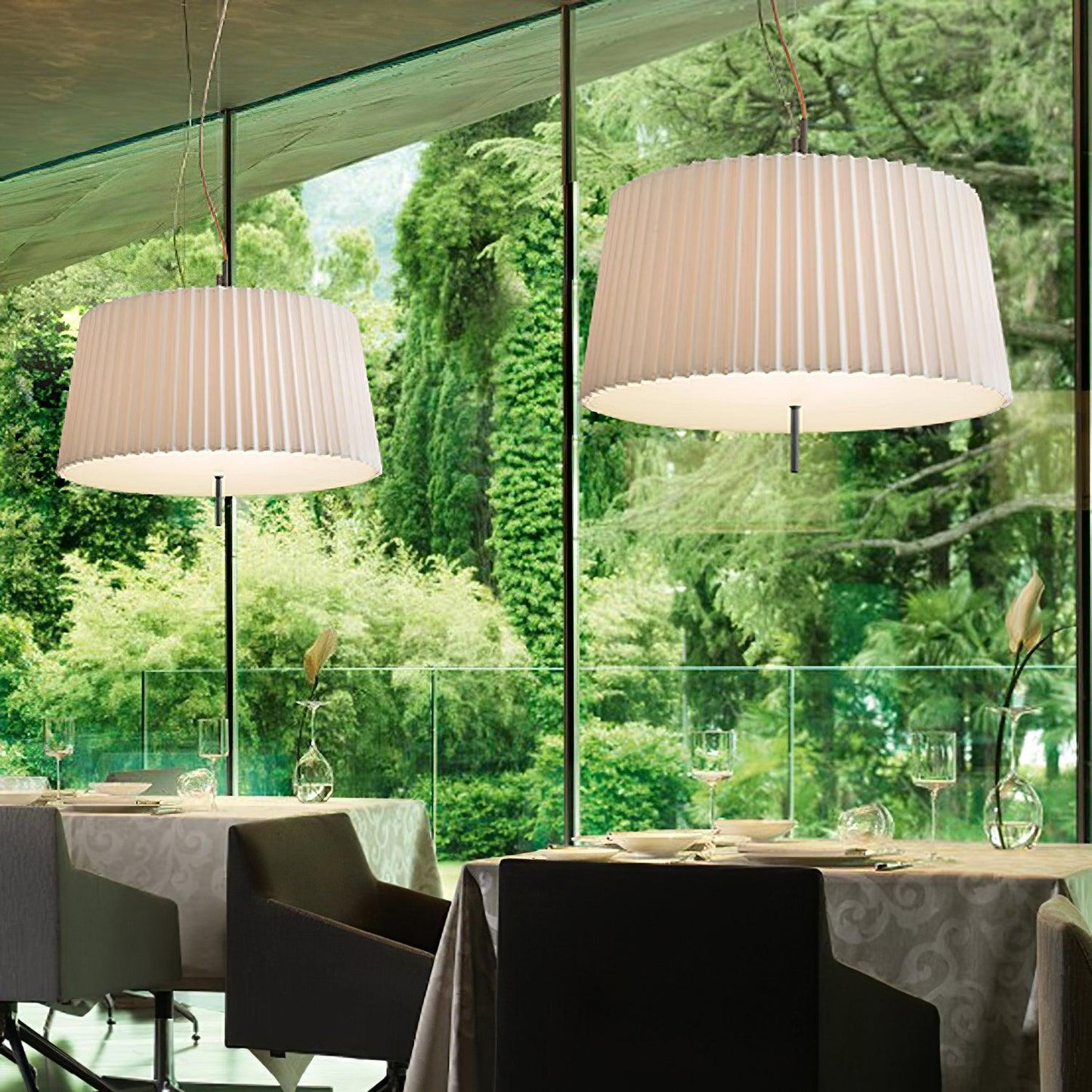 Folie White Pendant Light - Loonglight