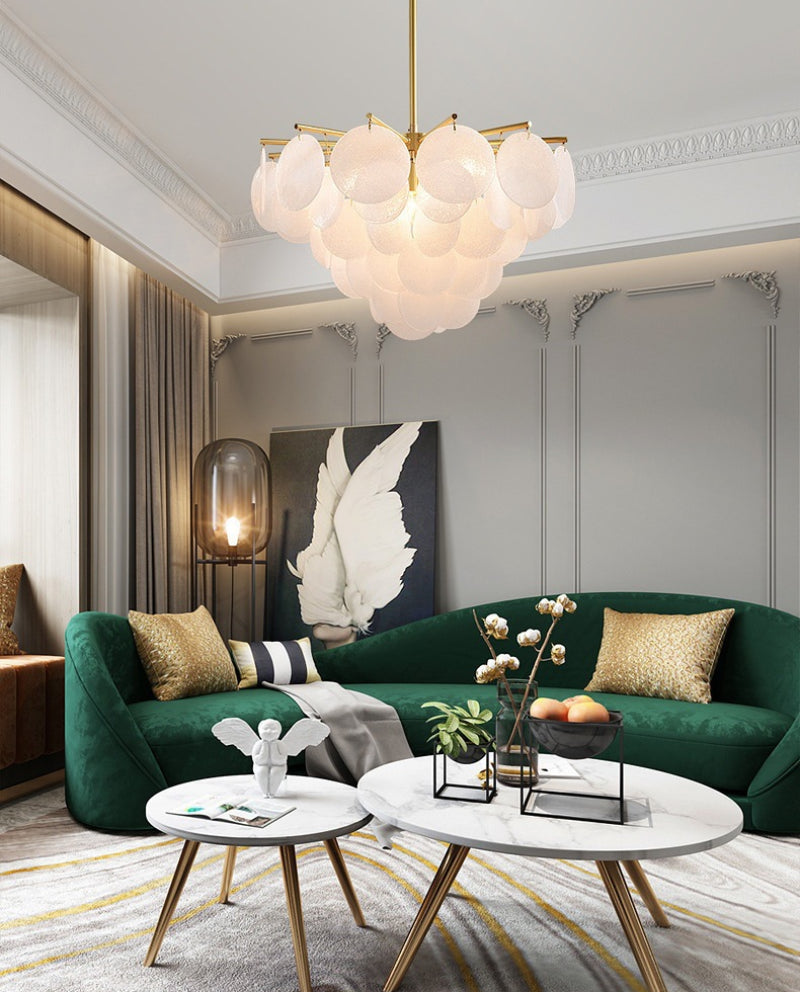 Frosted Glass Chandelier - Loonglight