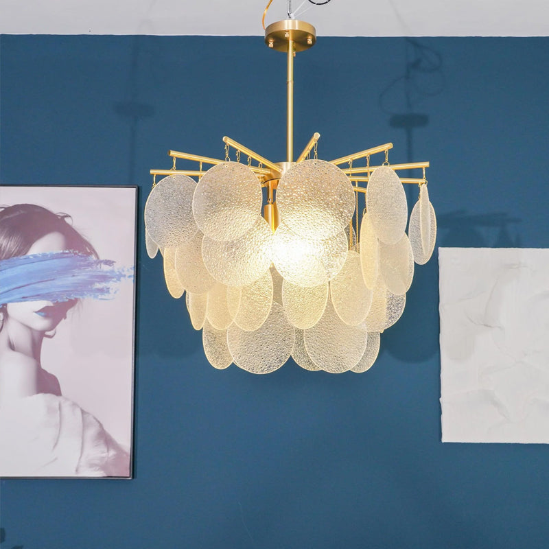 Frosted Glass Chandelier - Loonglight