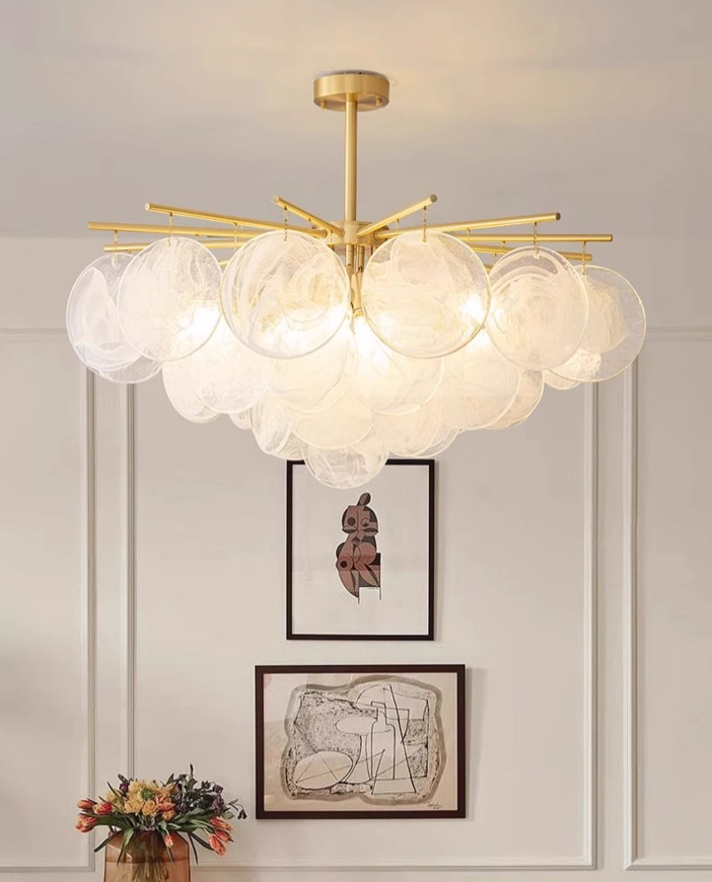 Frosted Glass Chandelier - Loonglight