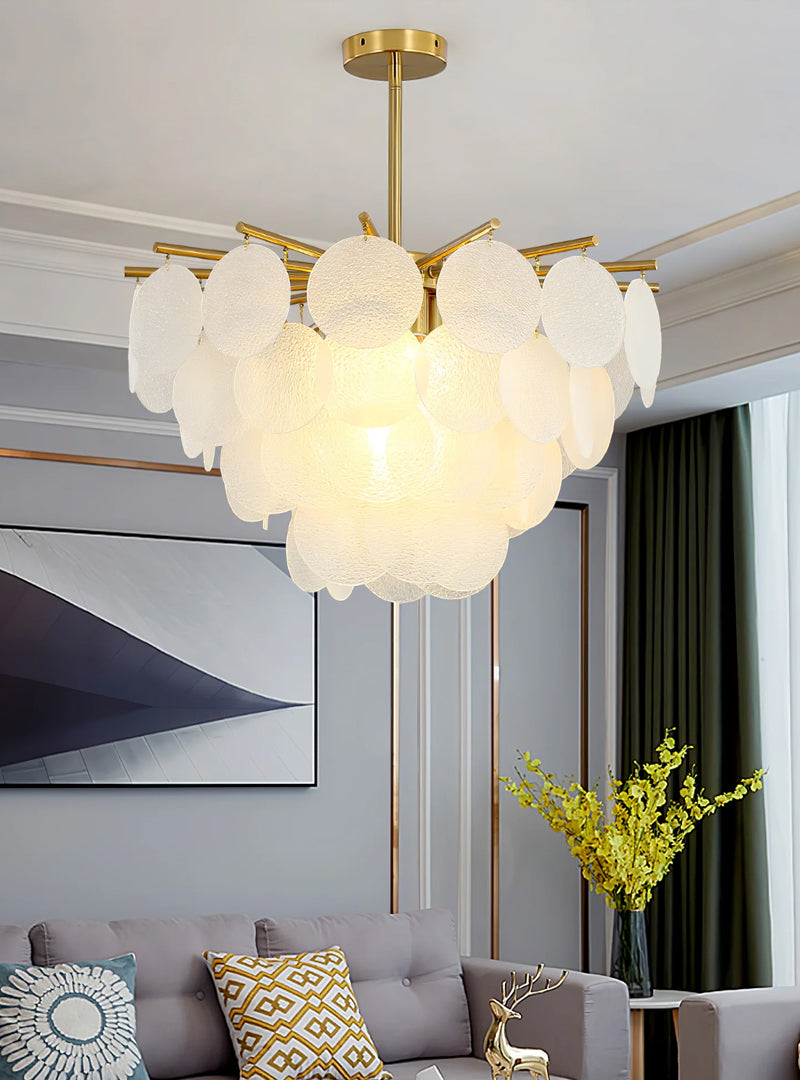Frosted Glass Chandelier - Loonglight