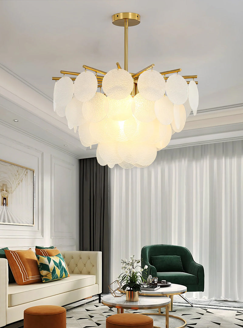 Frosted Glass Chandelier - Loonglight