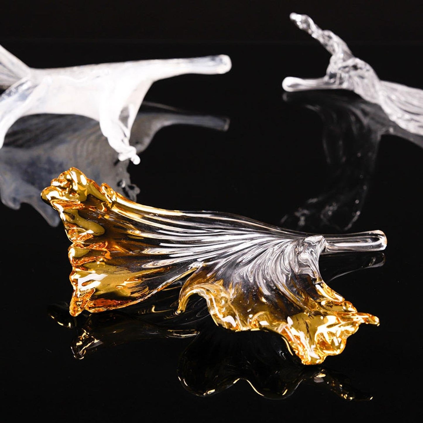 Petals Glass Leaf Chandelier - Loonglight