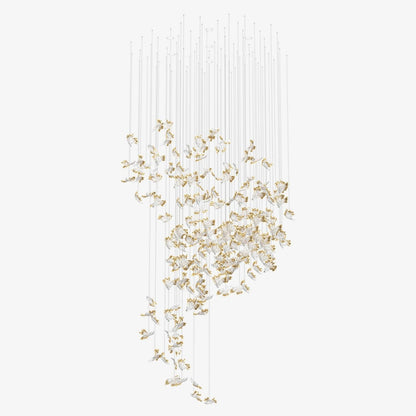 Petals Glass Leaf Chandelier - Loonglight