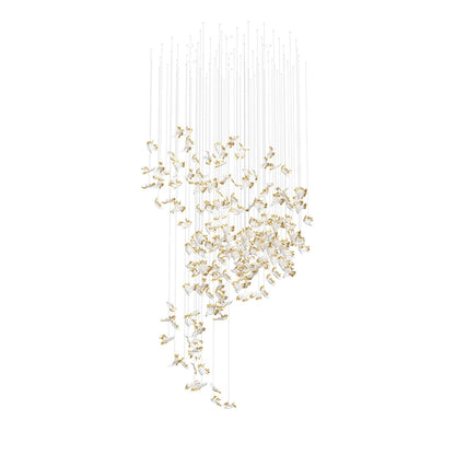 Petals Glass Leaf Chandelier - Loonglight
