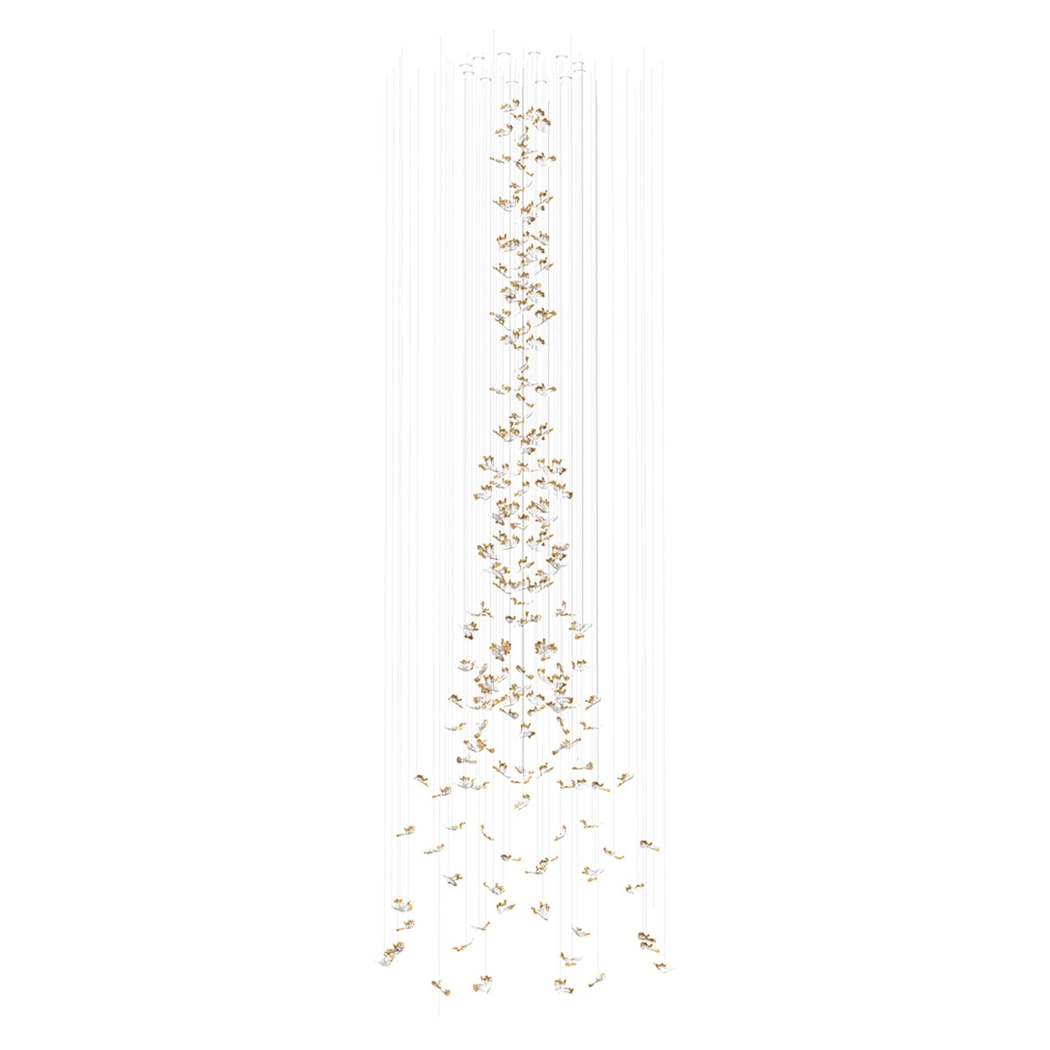 Petals Glass Leaf Chandelier - Loonglight