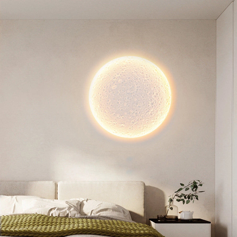 Full Moon Plaster Wall Lamp