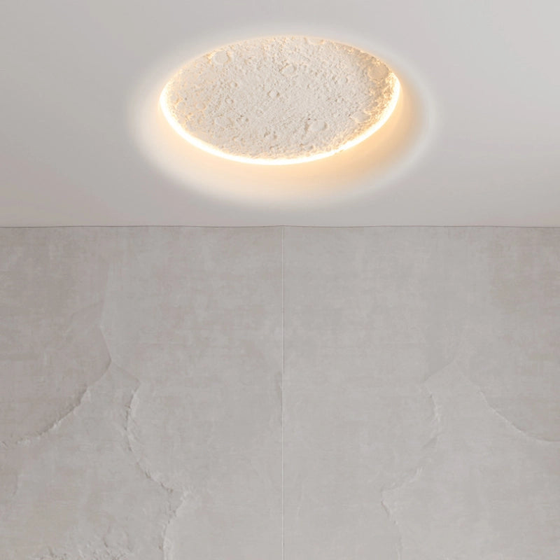 Full Moon Plaster Wall Lamp