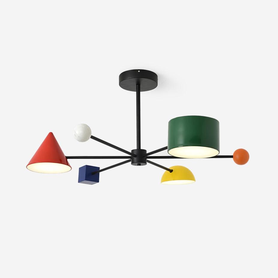Geometric Colorful Ceiling Light - Loonglight