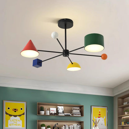Geometric Colorful Ceiling Light - Loonglight